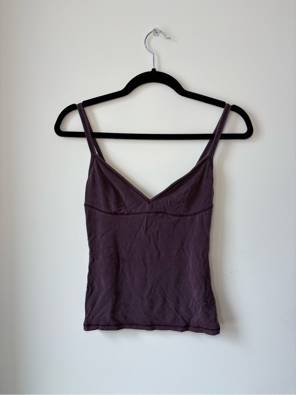 Zara Plum V-Neck Slim Fit Camisole